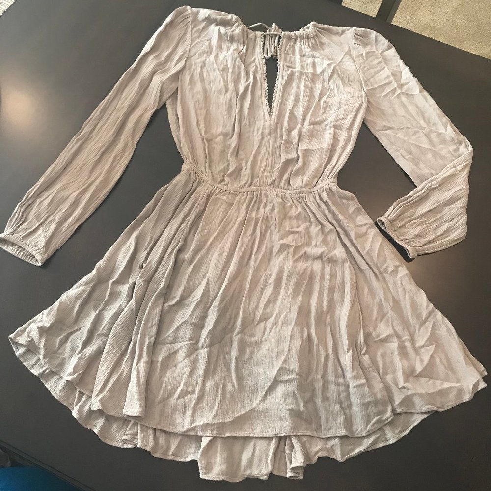 NWOT Free People Longsleeve Open-back Dress